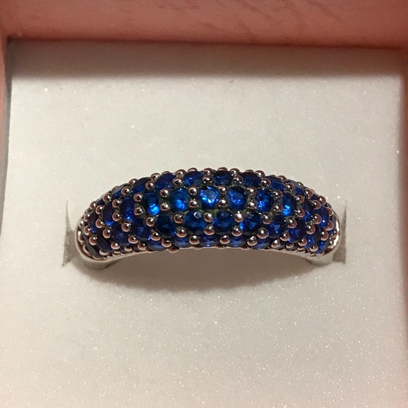 Swarovski Jewelry - ⭐️Host Pick⭐️ Swarovski Deep Blue Crystal Ring - Silver Tone
